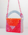 Color Block Beaded Bag