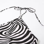Geometric Striped Print Mini