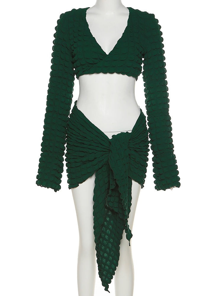 Stacked Side Tie Two Piece