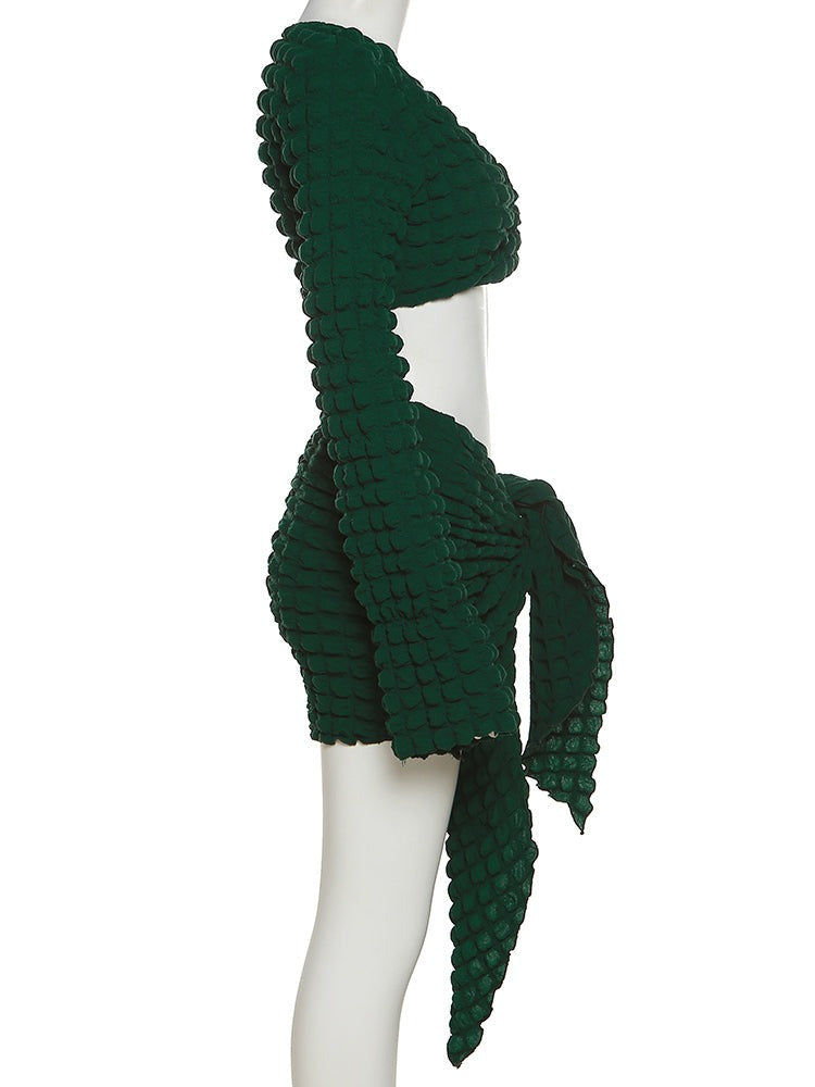 Stacked Side Tie Two Piece