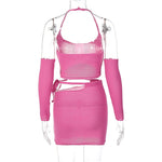 Kiara Halter Knit Set