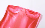 Body Print Strapless Mini Dress