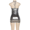 Metallic Halter Mini