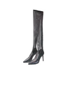 Rhinestone Fishnet Thigh High Boot