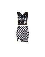 Checkered Two Piece Set
