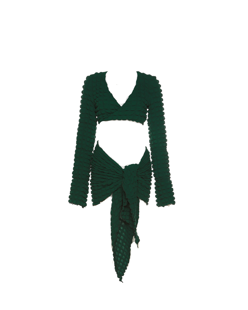Stacked Side Tie Two Piece