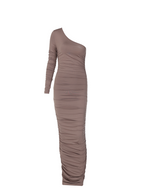 One Shoulder Ruched Maxi