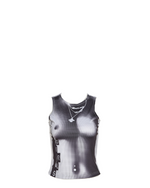 Retro 3D Body Art Tank Top