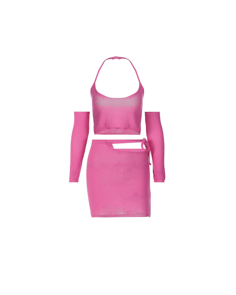 Kiara Halter Knit Set
