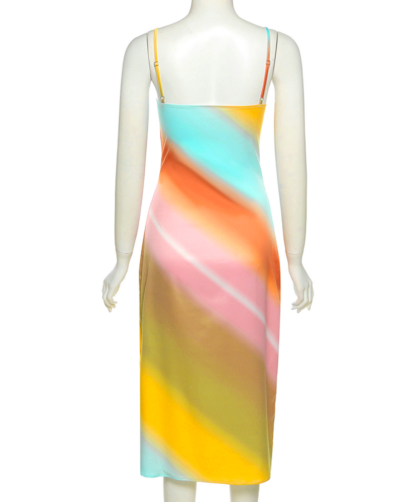 Rainbow Midi Dress