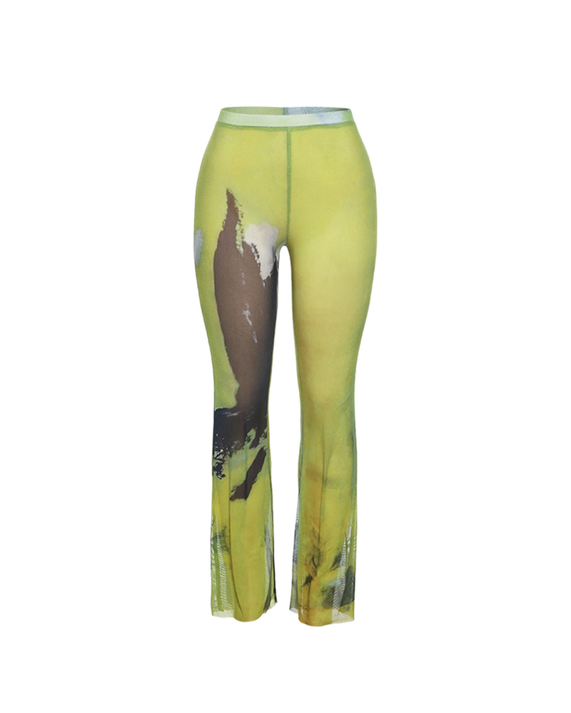 Lime Mesh Pants