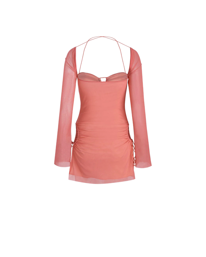Hip Cut Out Ruched Mini