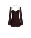 Hip Cut Out Ruched Mini