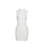 Stacked Mini Dress - White