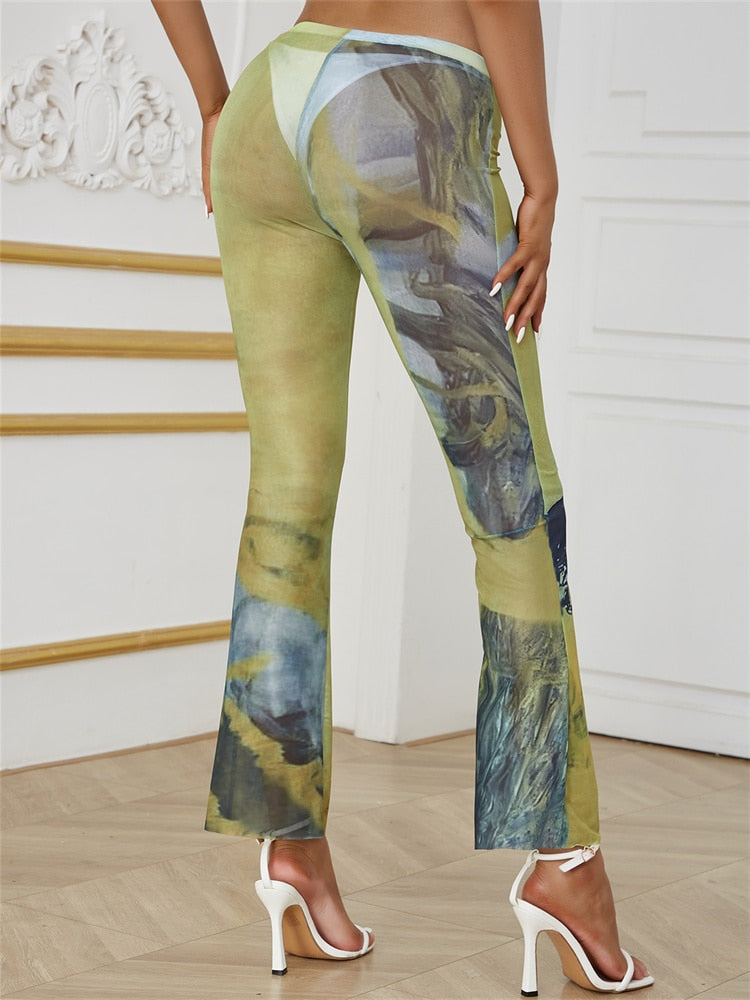 Lime Mesh Pants