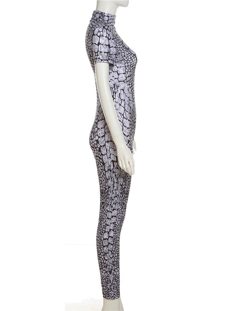 Kim Snake Print Jumpsuit
