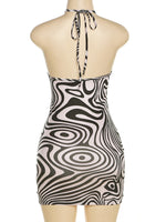 Geometric Striped Print Mini