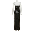 Structured Faux Leather Maxi
