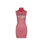 Letter Embroidery Mini Dress