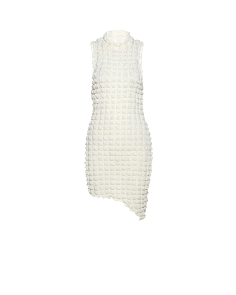 Mock Neck Stacked Mini - Cream