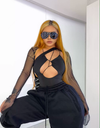 Mesh Patchwork Bodysuit