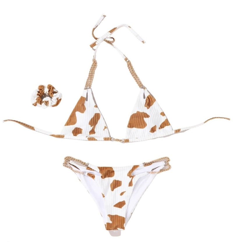 The Cow Print Bikini