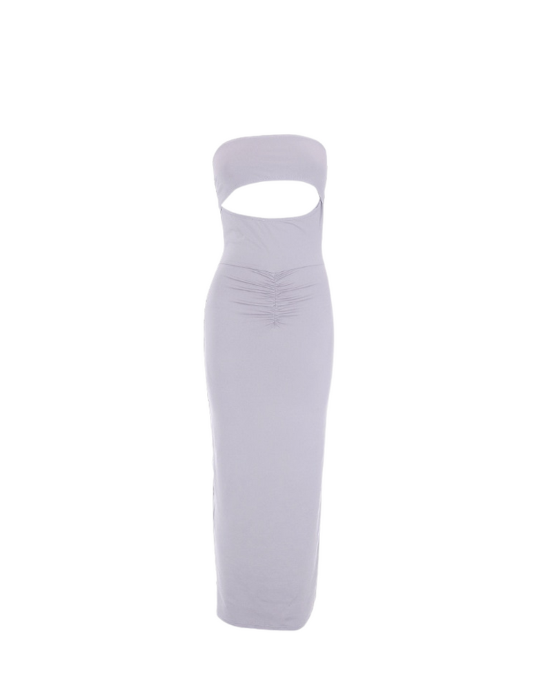 Grey Cut Out Dress