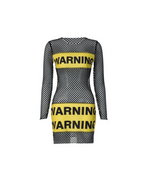 Warning Long Sleeve Mini