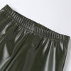 The Faux Leather Split Hem Pant