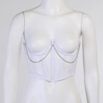 Lace Up Mesh Corset