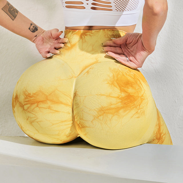 Tie Dye Bubble Butt Push Up Leggings