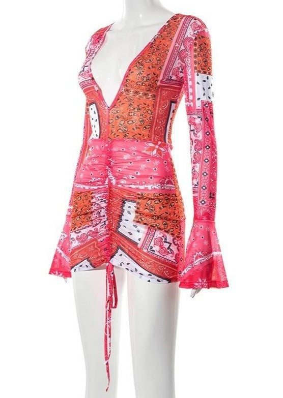 The Paisley Drawstring Mini