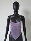 Crystal Rhinestone Halter Tank Top