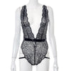 Deep V Lace Bodysuit