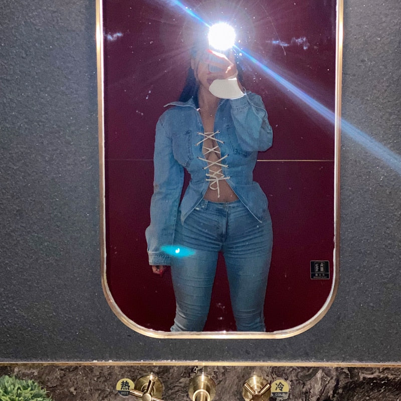 The Retro Pullover Denim Jacket