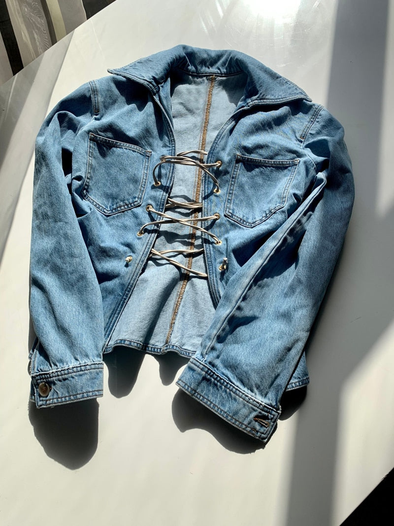 The Retro Pullover Denim Jacket