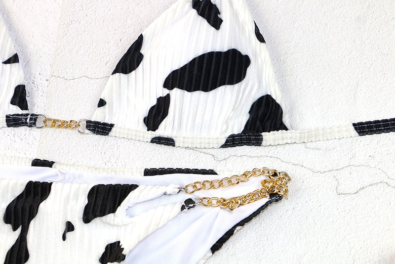 The Cow Print Bikini