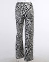 Zebra Print Wide Leg Pant