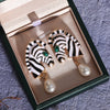 Zebra Earring