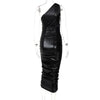 Ruched One Shoulder Dress