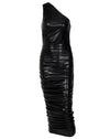 Ruched One Shoulder Dress