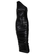 Ruched One Shoulder Dress