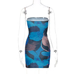 Strapless Abstract Mini