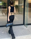 Rhinestone V-Tie Trouser