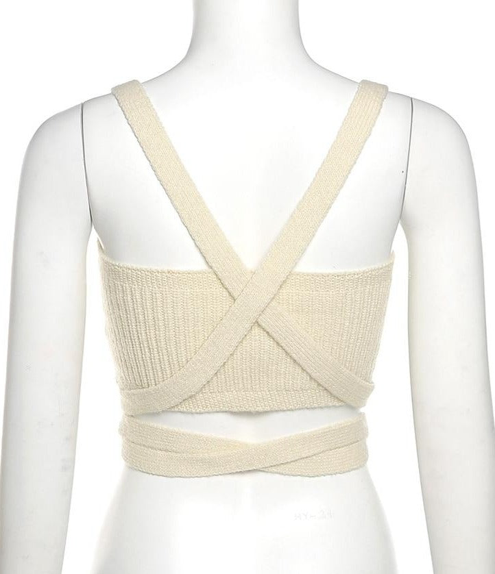 The Mckenna Knit Wrap Top