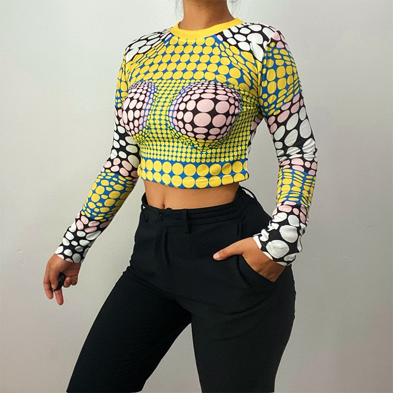 Connect The Dots Long Sleeve - Yellow
