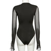 Mesh Patchwork Bodysuit