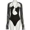 Mesh Patchwork Bodysuit