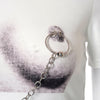 O-Neck Print Crop T-Shirt