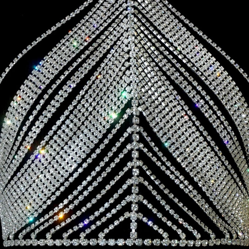 Layered Rhinestone Top
